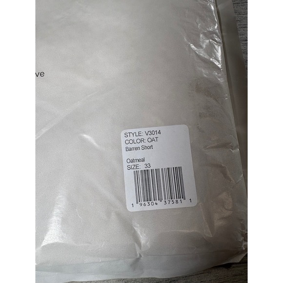 Vuori Men's Oatmeal Classic Barren Shorts Size 33 - Picture 5 of 5